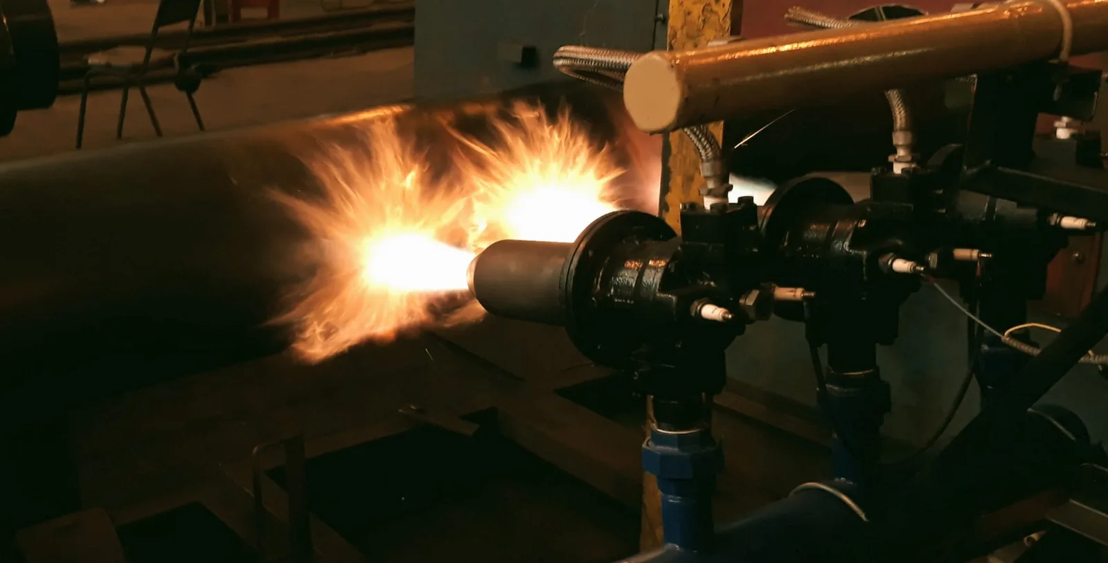 Heat resistant coating applied to industrial equipment